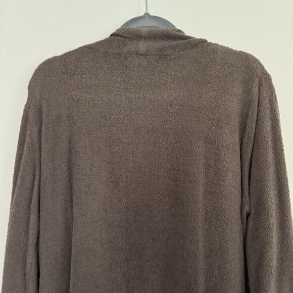 Barefoot Dreams CozyLite Island Wrap Waterfall Cardigan Brown Womens Plus Sz 1X - Picture 4 of 10